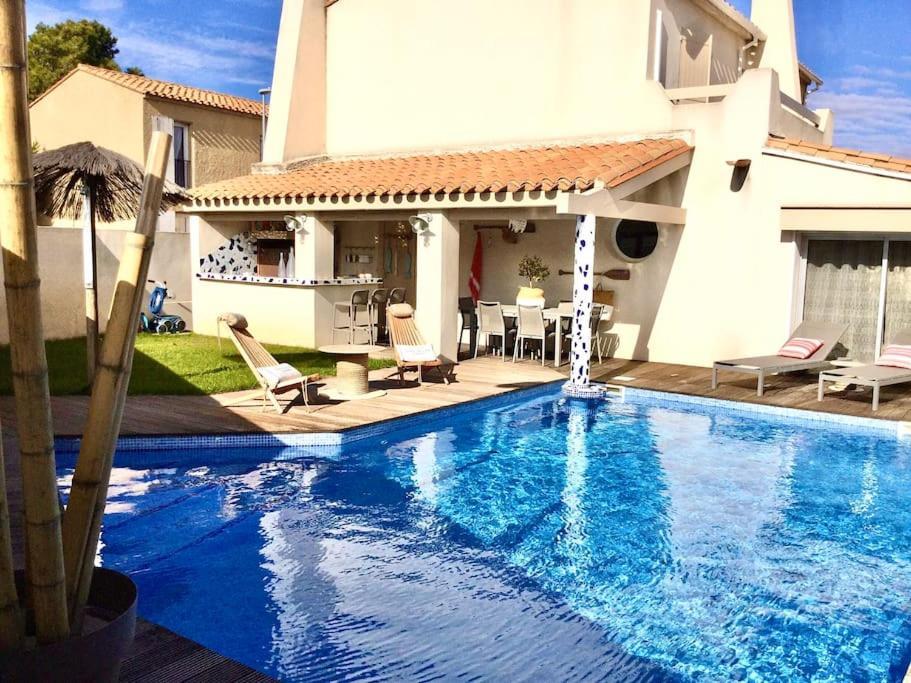 La Maison Du Bonheur F5 Jardin Et Piscine Narbonne Exterior foto